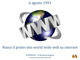 6 agosto 1991 - Nasce la prima pagina del world wide web - Bambino, il dentino magico