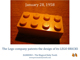 January 28, 1958 the Lego company patents the design of its bricks